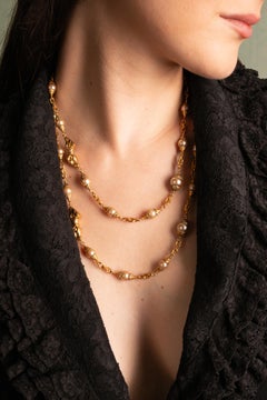Chanel sautoir necklace 'ram heads' Coco era circa 1960 by R. Goossens