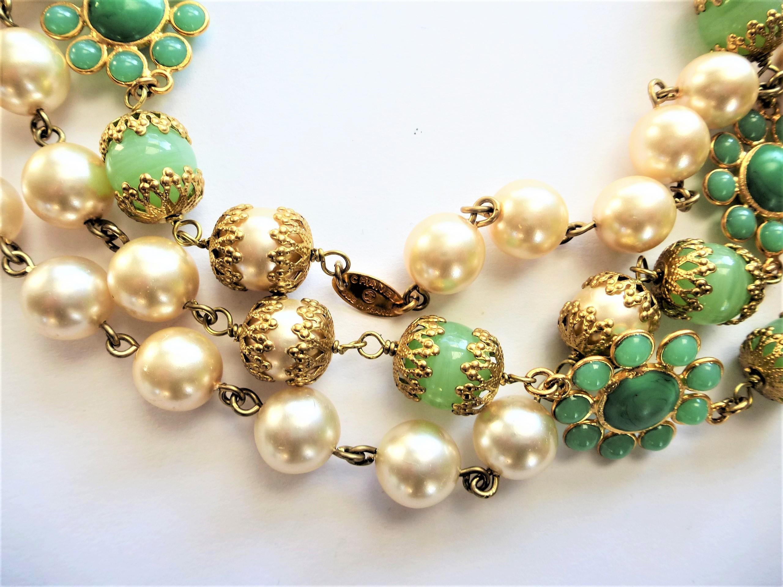 chanel jade necklace