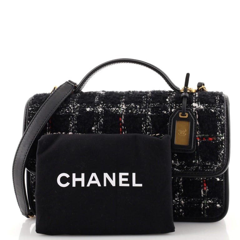 Chanel Top Handle Flap Bag Quilted Lambskin Medium at 1stDibs  chanel bag  prices, chanel top handle bag, black chanel bag with red interior