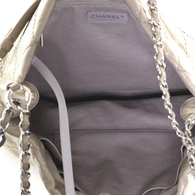 Chanel Sea Hit Shoulder Bag Quilted Iridescent Calfskin Large In Good Condition In NY, NY