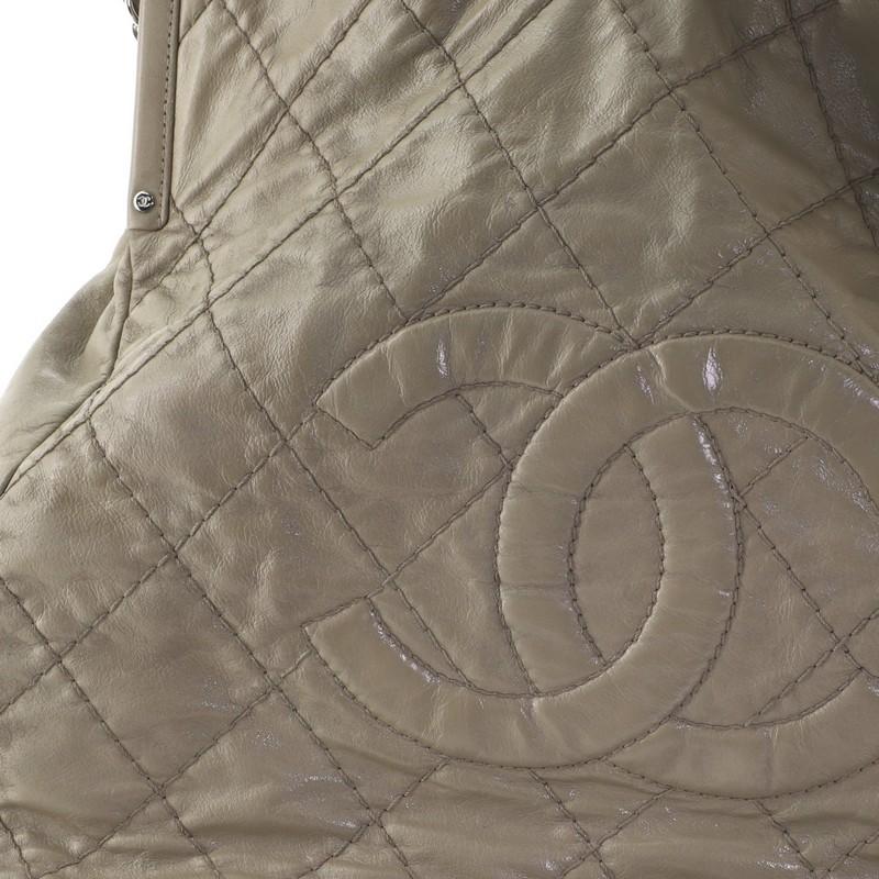 Chanel Sea Hit Shoulder Bag Quilted Iridescent Calfskin Large 3