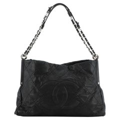 Chanel Sea Hit Shoulder Bag Quilted Iridescent Calfskin Medium