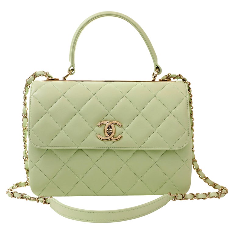 Chanel Green Bag - 132 For Sale on 1stDibs  chanel green bag mini, lime  green chanel bag, chanel bag mint green