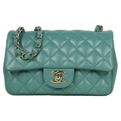 Chanel Green Handbag - 160 For Sale on 1stDibs