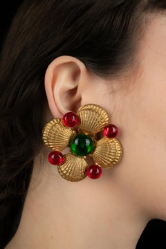 Chanel "Seashell" earrings by Karl Lagerfeld circa 1985