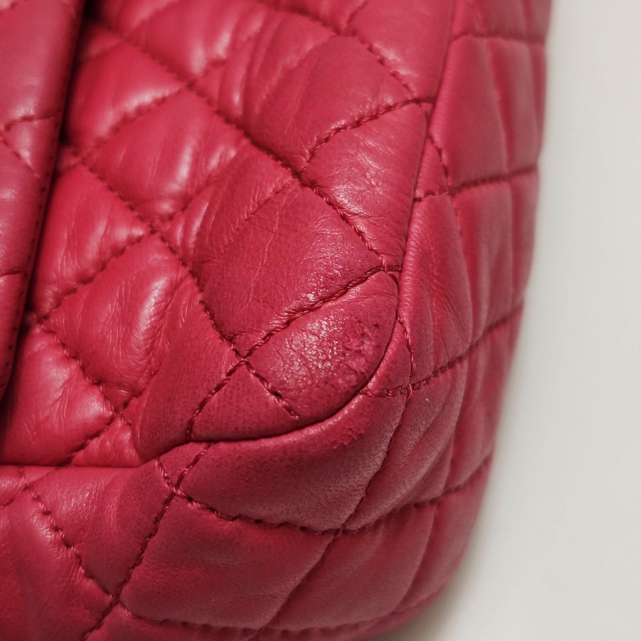Chanel Seasonal Flap Medium Pink Lambskin Leather Valentine's Heart Charms 8