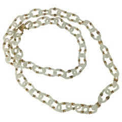 Chanel Seguso Mattglas Gliederkette