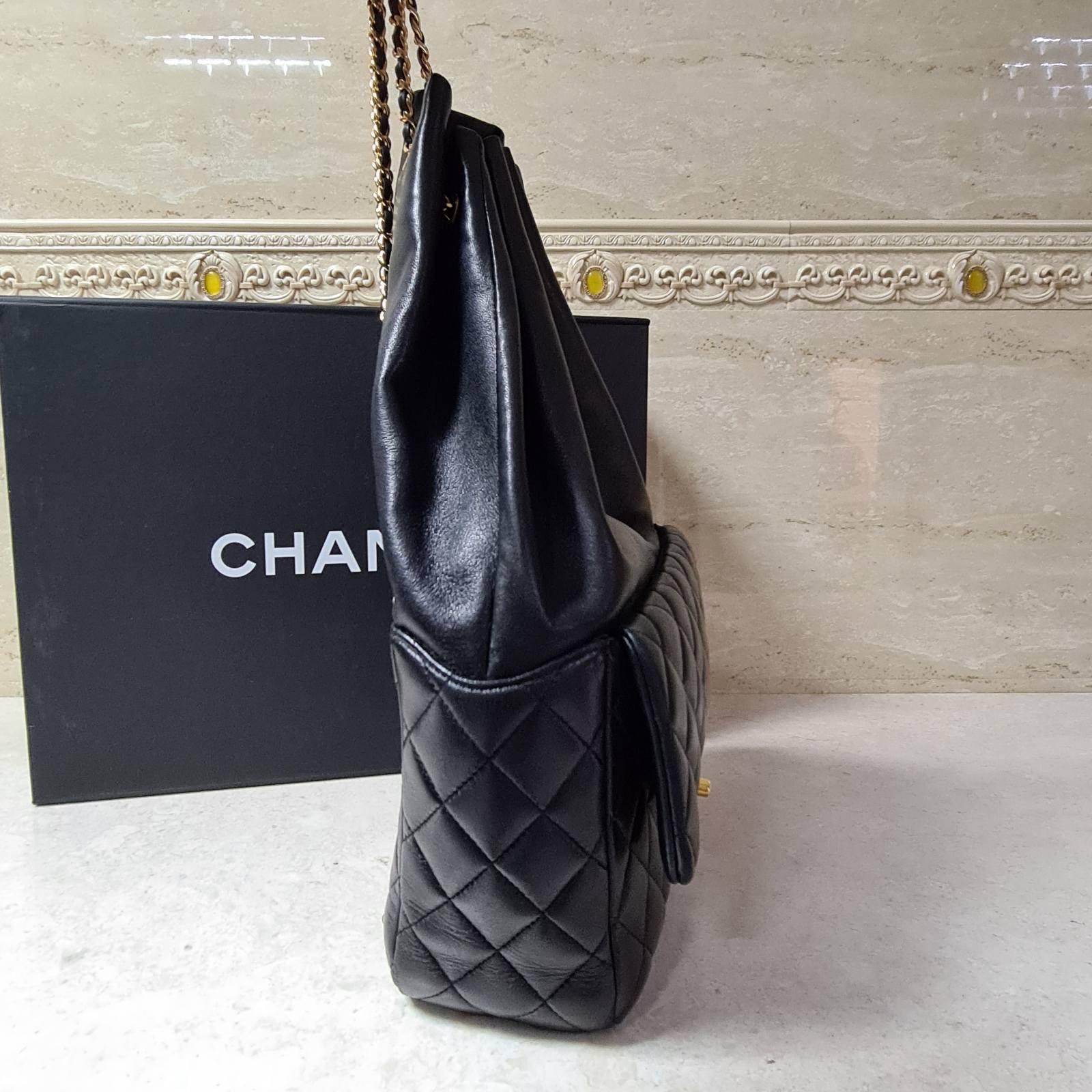 Women's Chanel Seoul Lamb Black Backpack