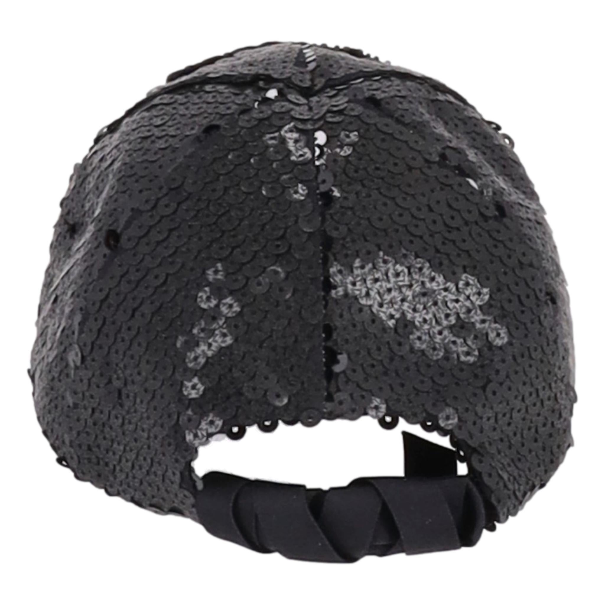Chanel Sequin 'CC' Logo Cap From Cruise Collection 2023 2