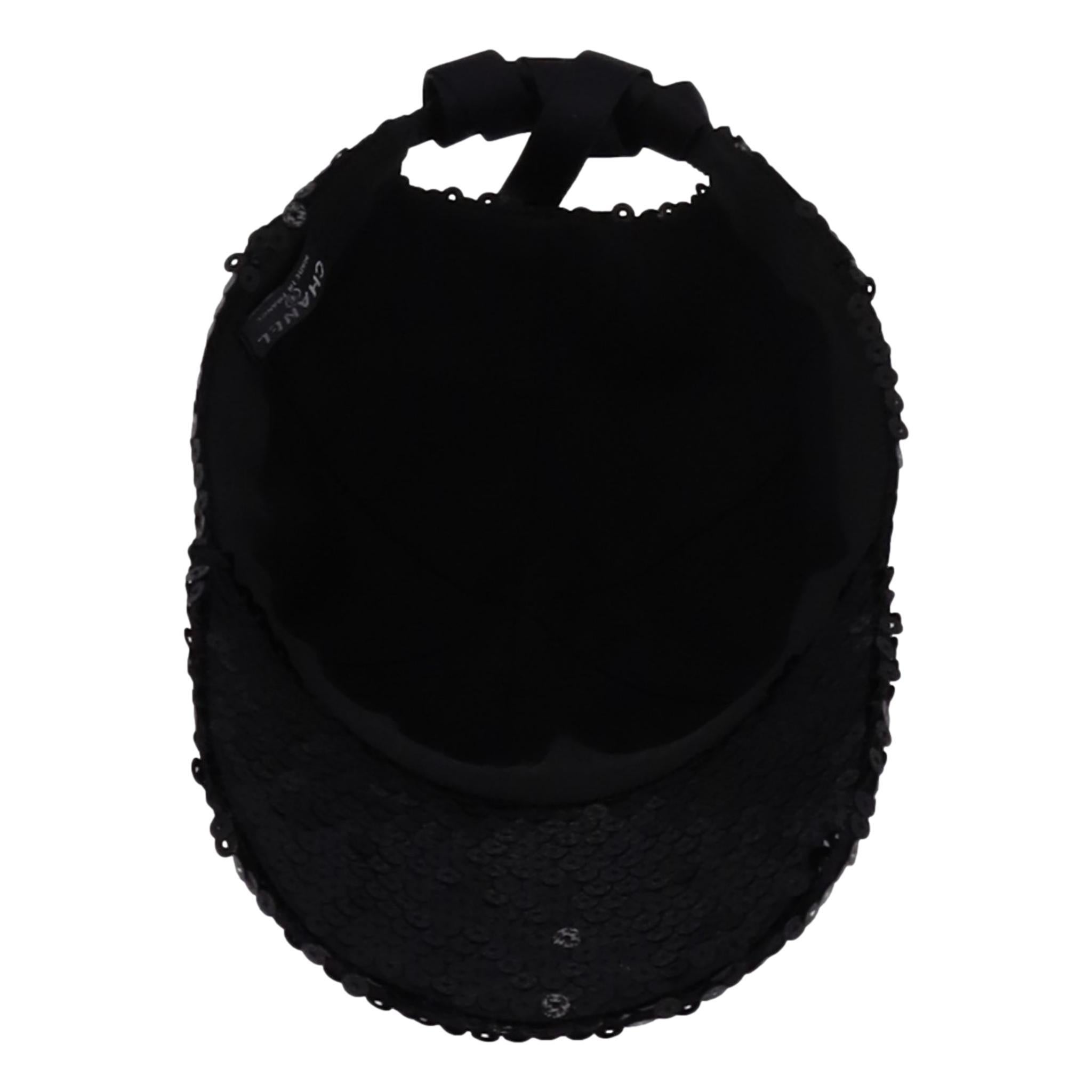Chanel Sequin 'CC' Logo Cap From Cruise Collection 2023 3
