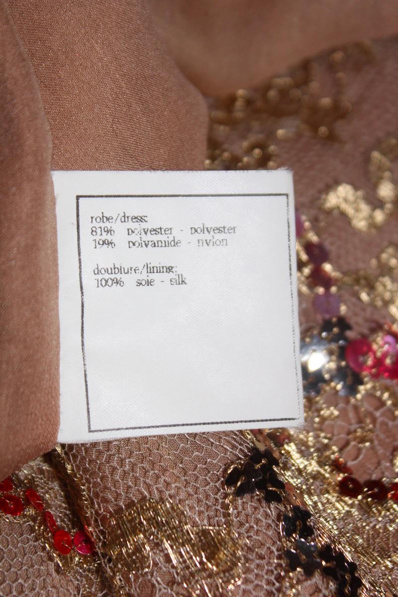 Chanel Sequin Lace Dress F/W 1996 For Sale 8