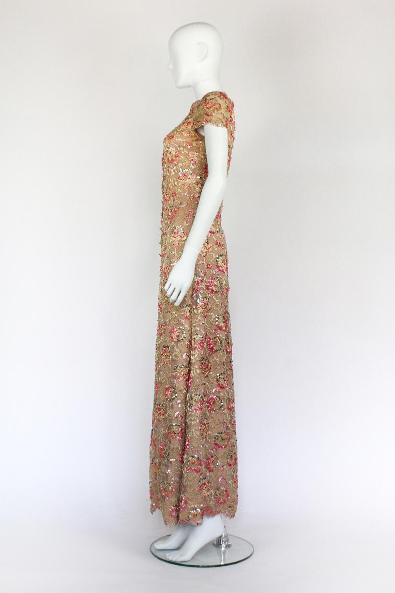 Chanel Sequin Lace Dress F/W 1996 For Sale 1