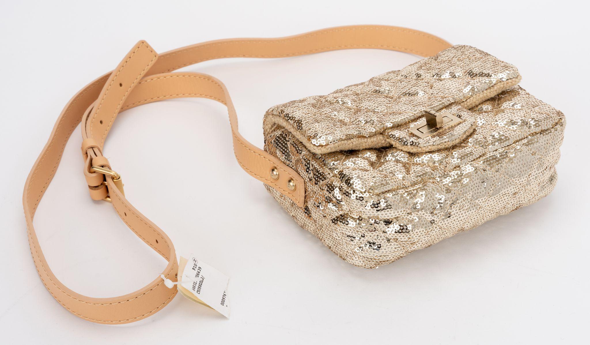 Women's Chanel Sequin Reissue Mini Flap Bag For Sale