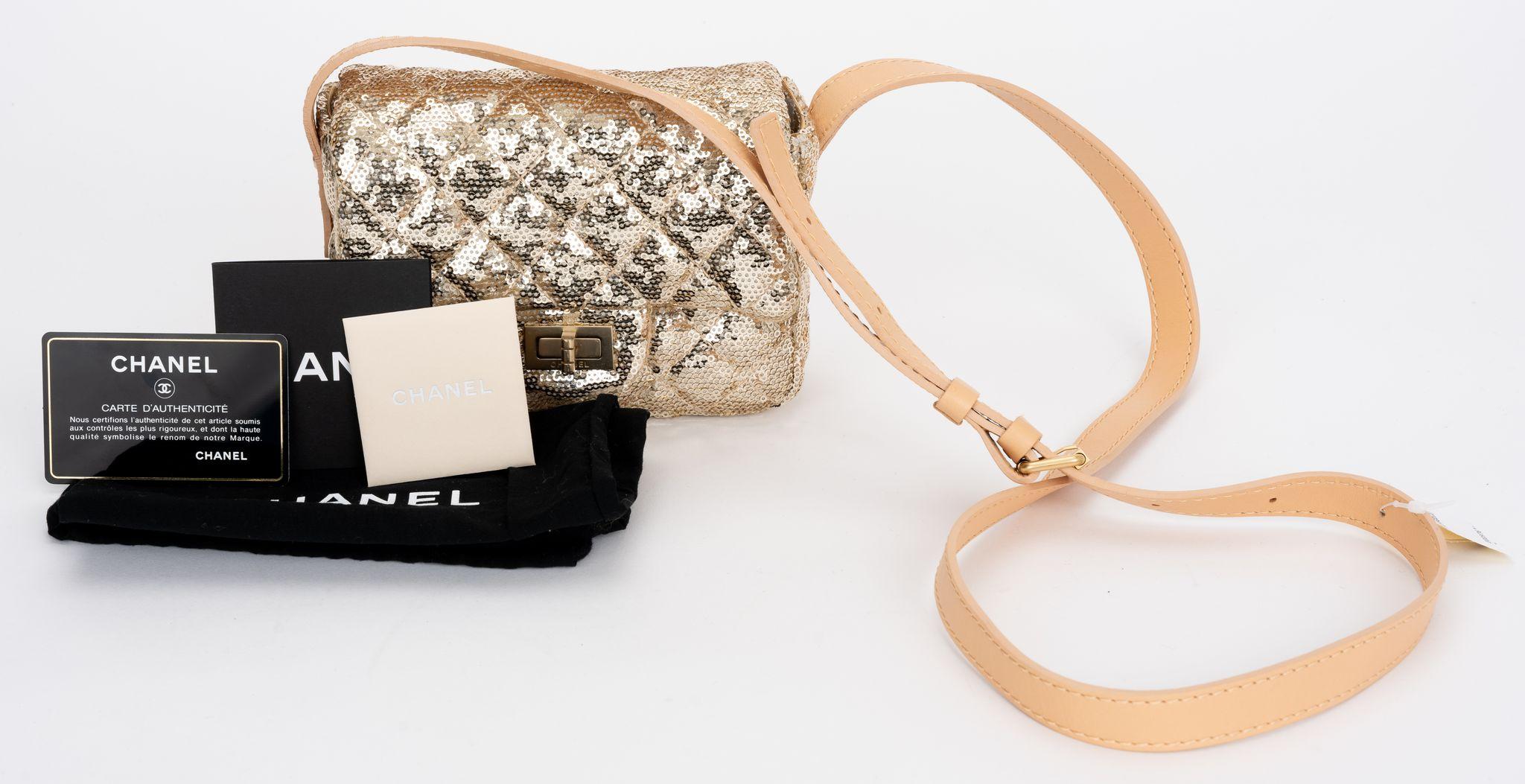 Chanel Sequin Reissue Mini Flap Bag For Sale 4