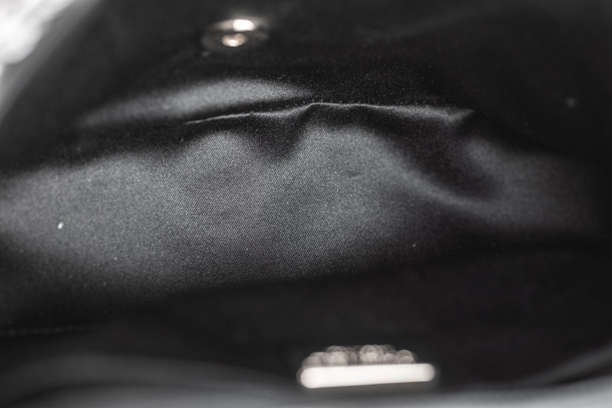 Chanel Sequin Small Flap Black White For Sale 9