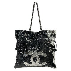 Chanel Sequin Summer Nights Drawstring Tote Bag