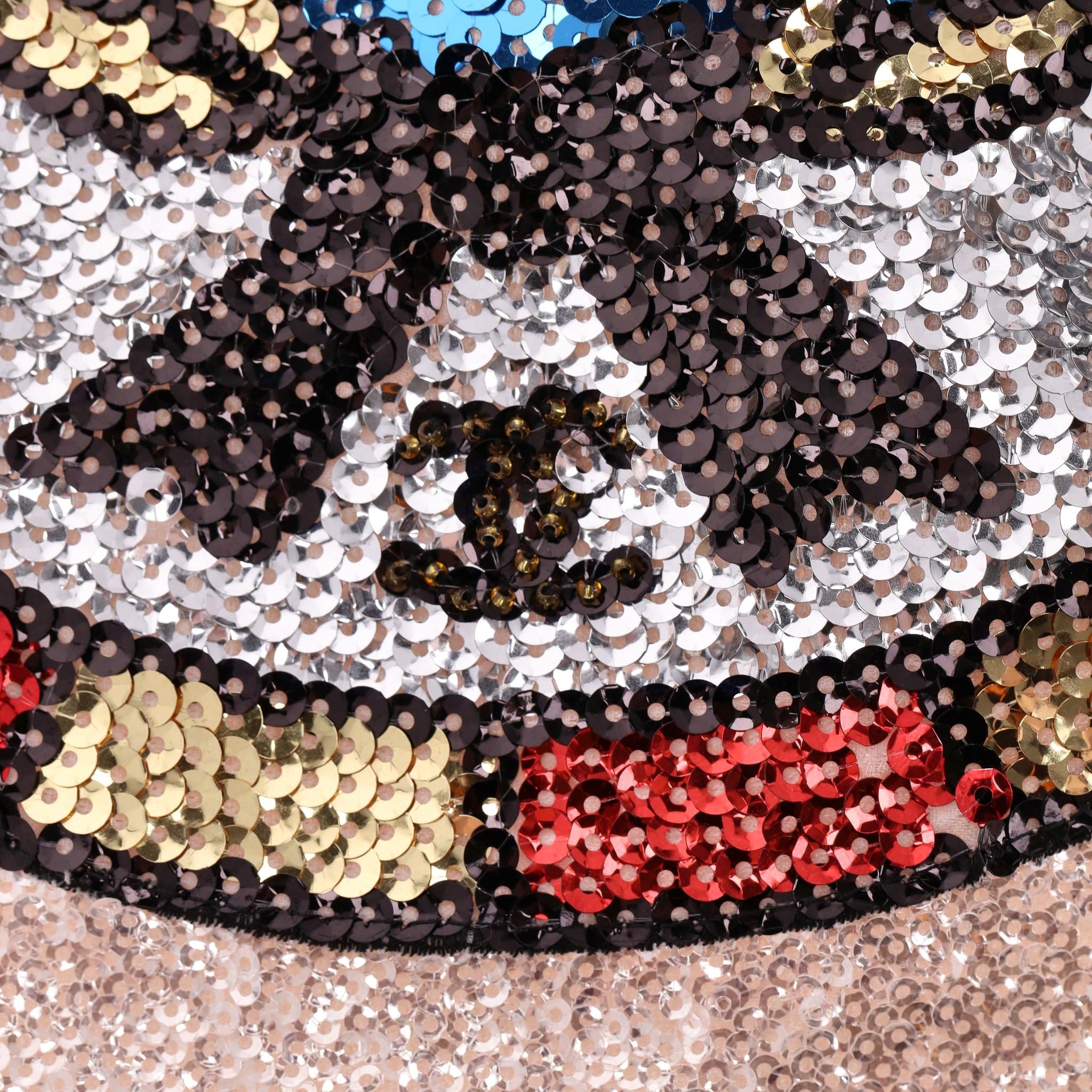 Top con paillettes Chanel con logo in vendita 1