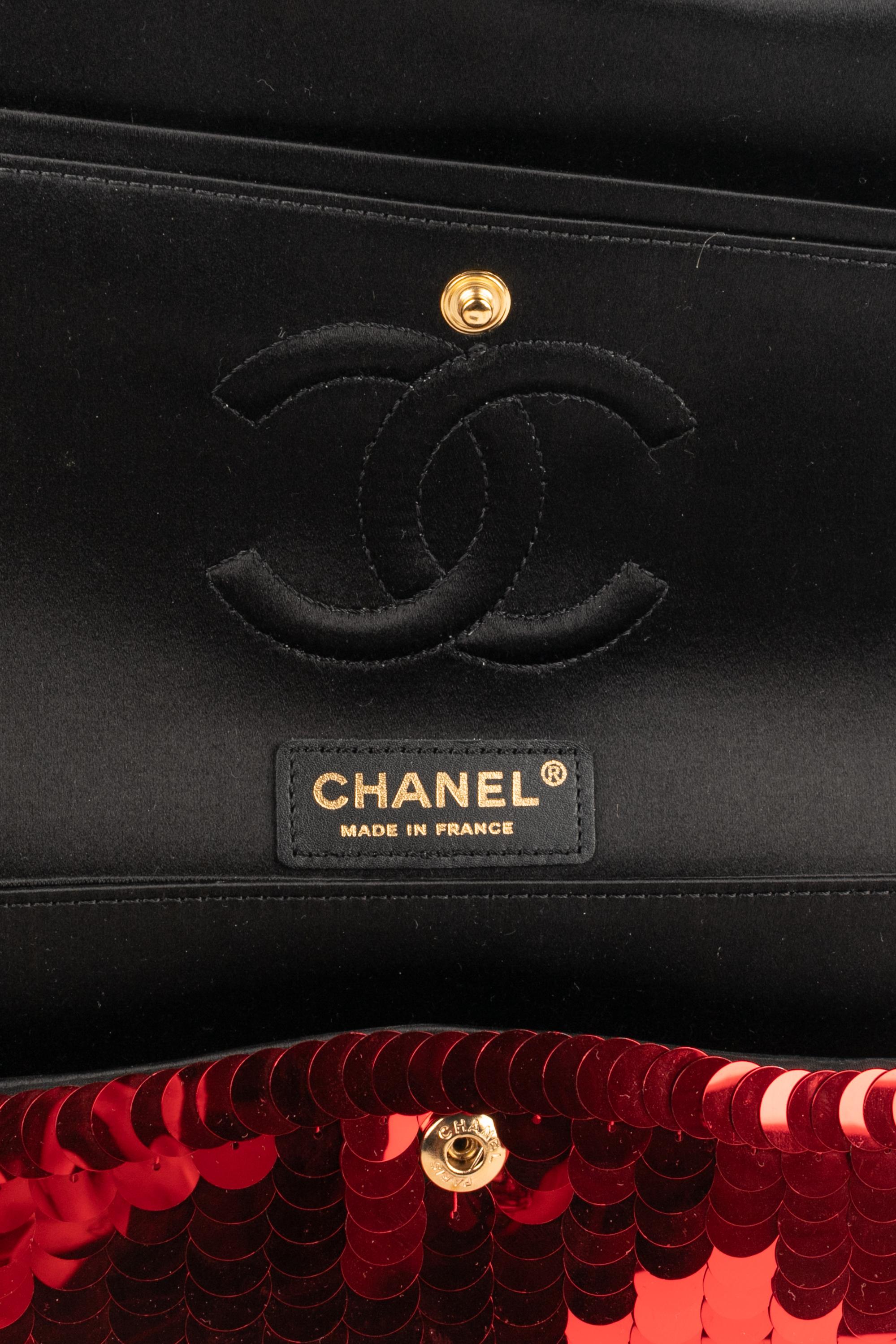 Chanel sequined bag 2009 For Sale 9