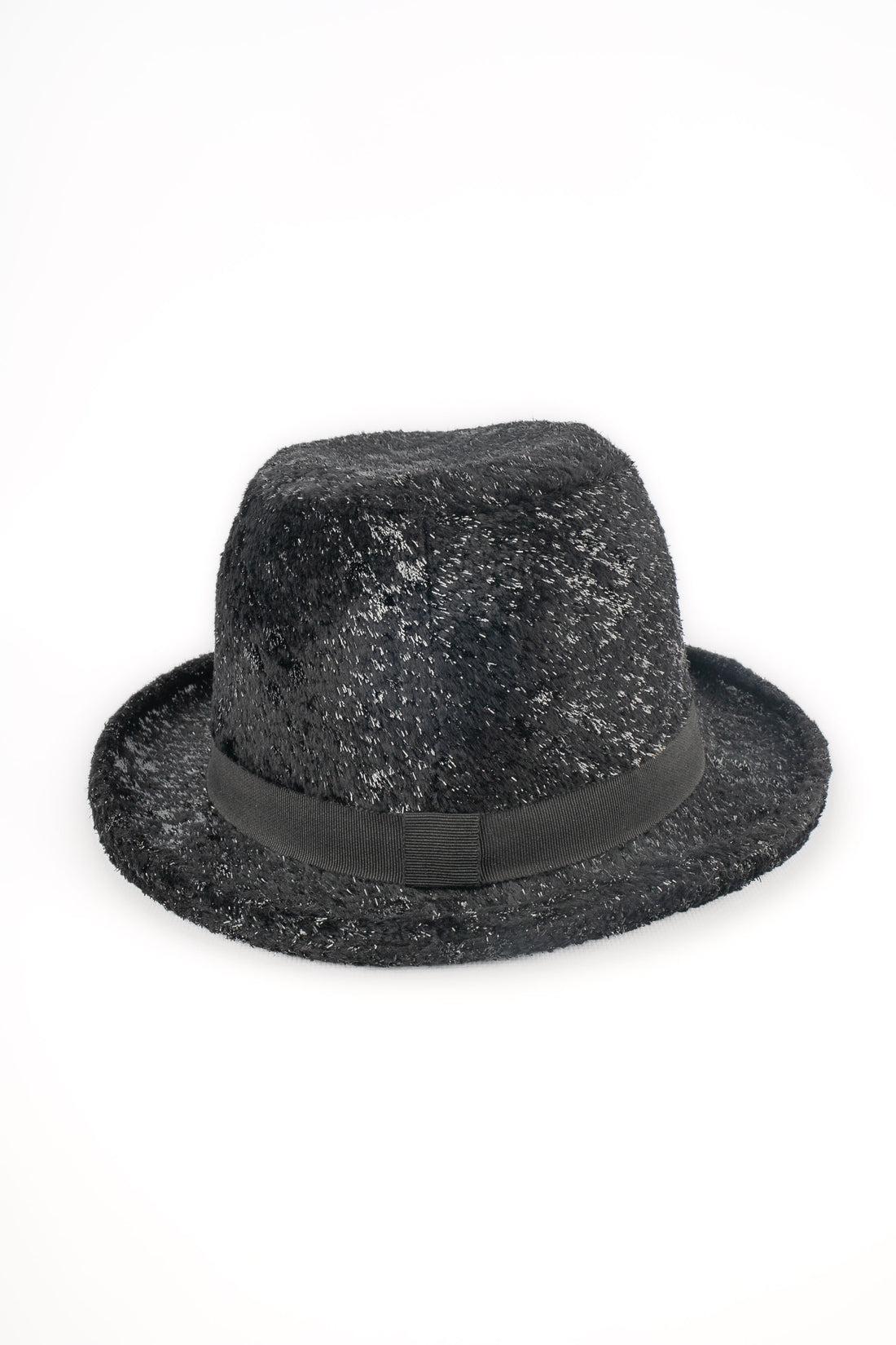 Chanel Sequined Black Velvet Hat For Sale 1