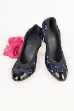 Chanel sequined pumps