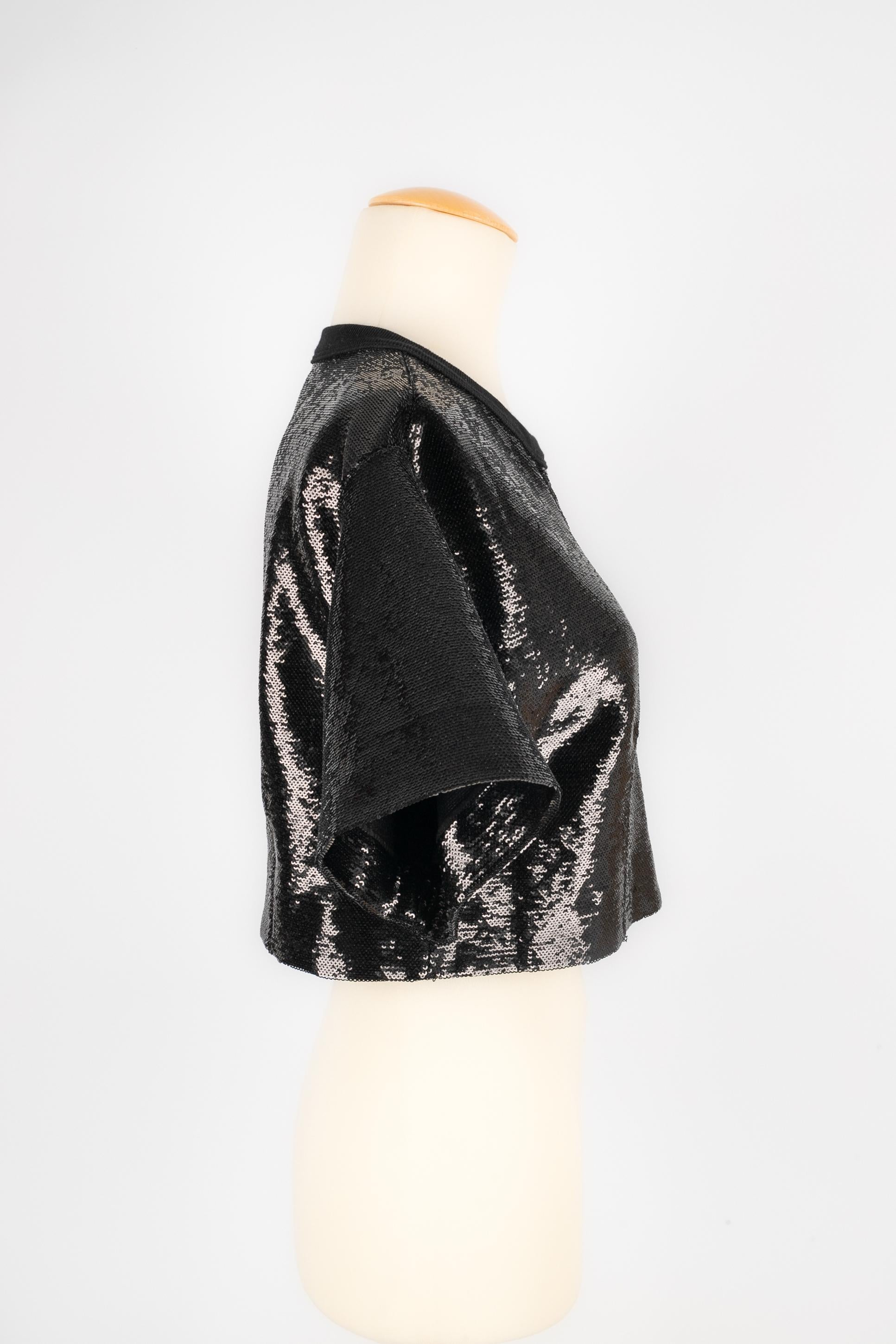 Donna Top con paillettes Chanel in vendita