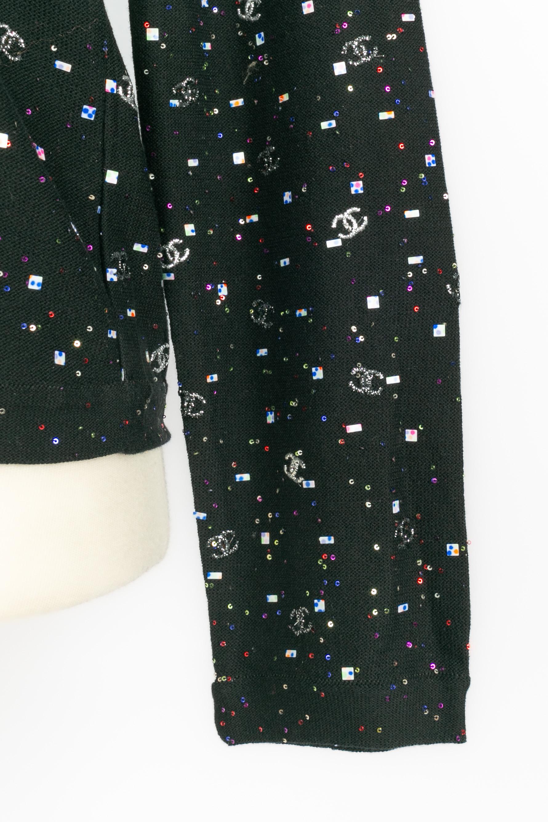 Chanel sequined top For Sale 2