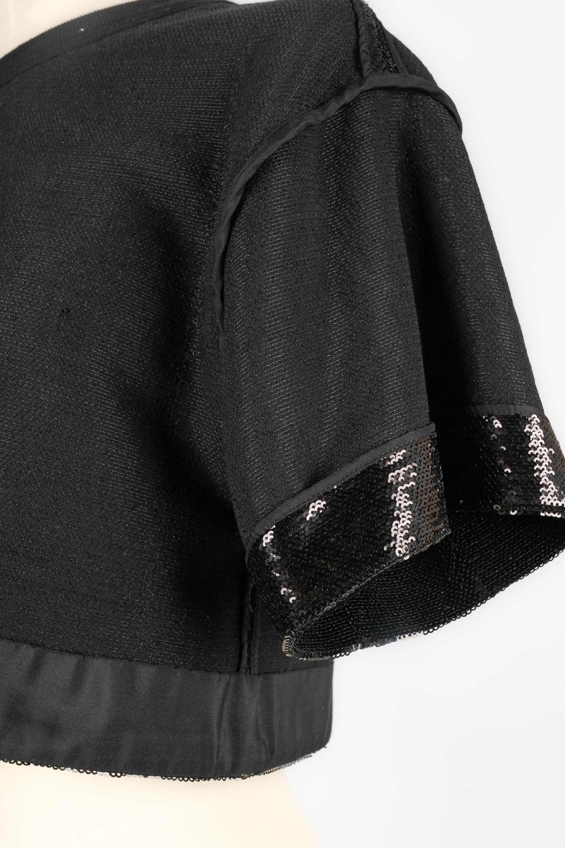 Top con paillettes Chanel in vendita 3