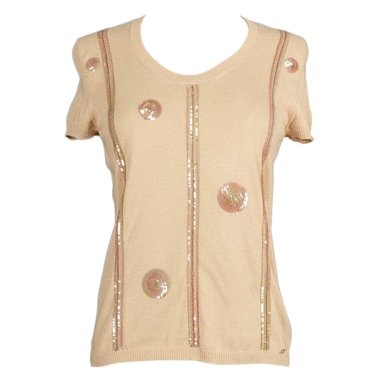 Top in lana con paillettes Chanel, primavera 2006