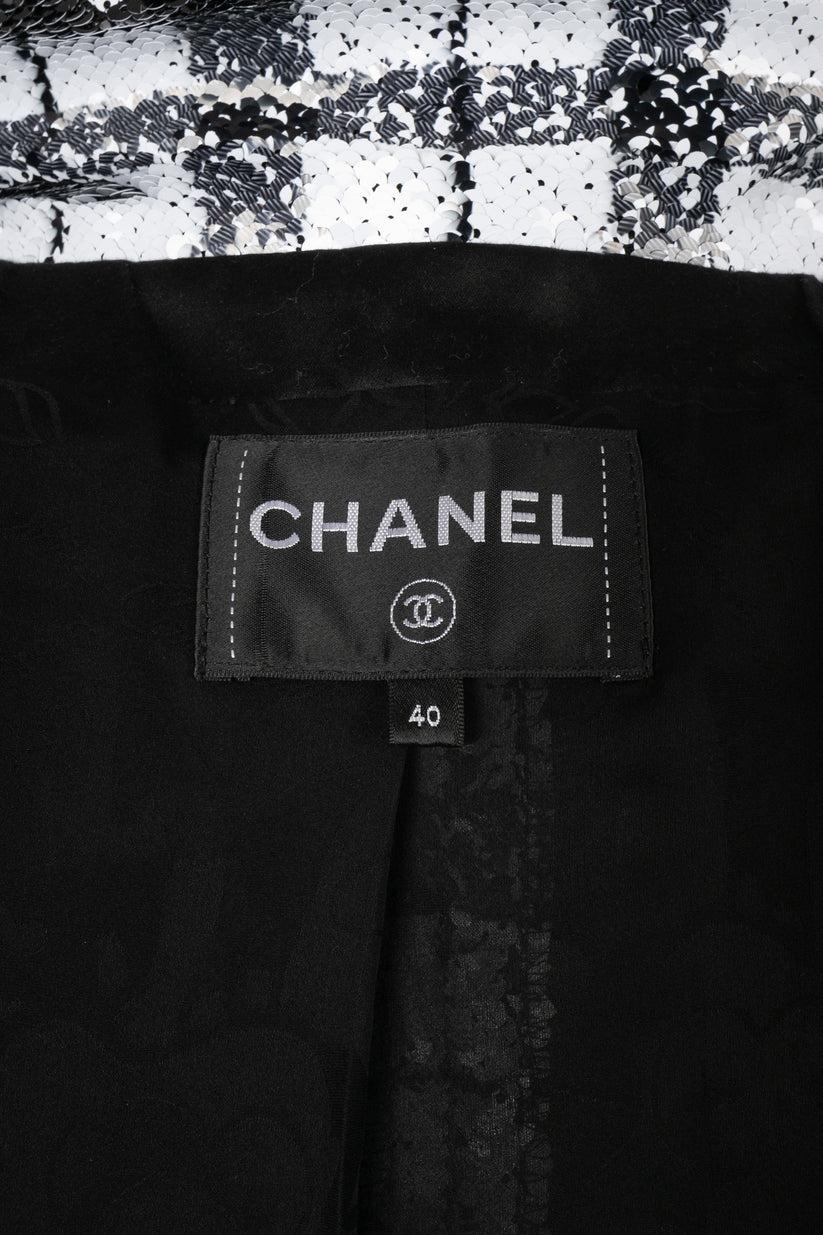 Chanel Sequinned Jacket Edged with Braids, 2017 For Sale 6