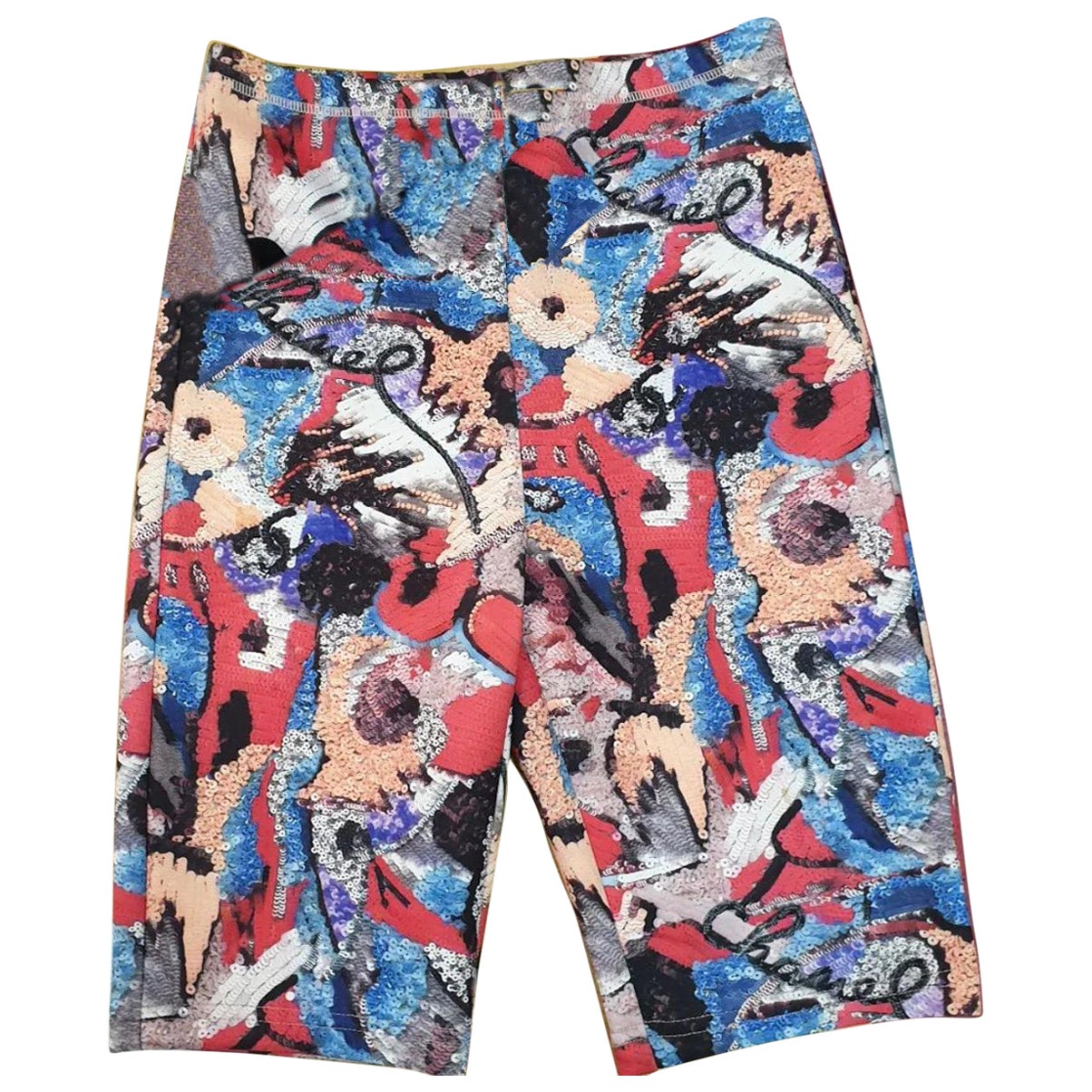 Chanel  Sequins Embellished Biker Shorts