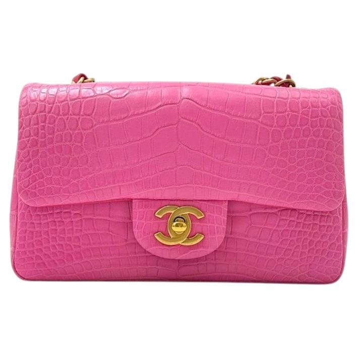 Chanel Series 23 Bubblegum Pink Crocodile Mini Bag