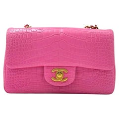 Chanel Series 23 Bubblegum Pink Crocodile Mini Bag