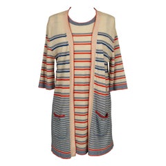 Chanel Set Composed of Dress and Long Cardigan
