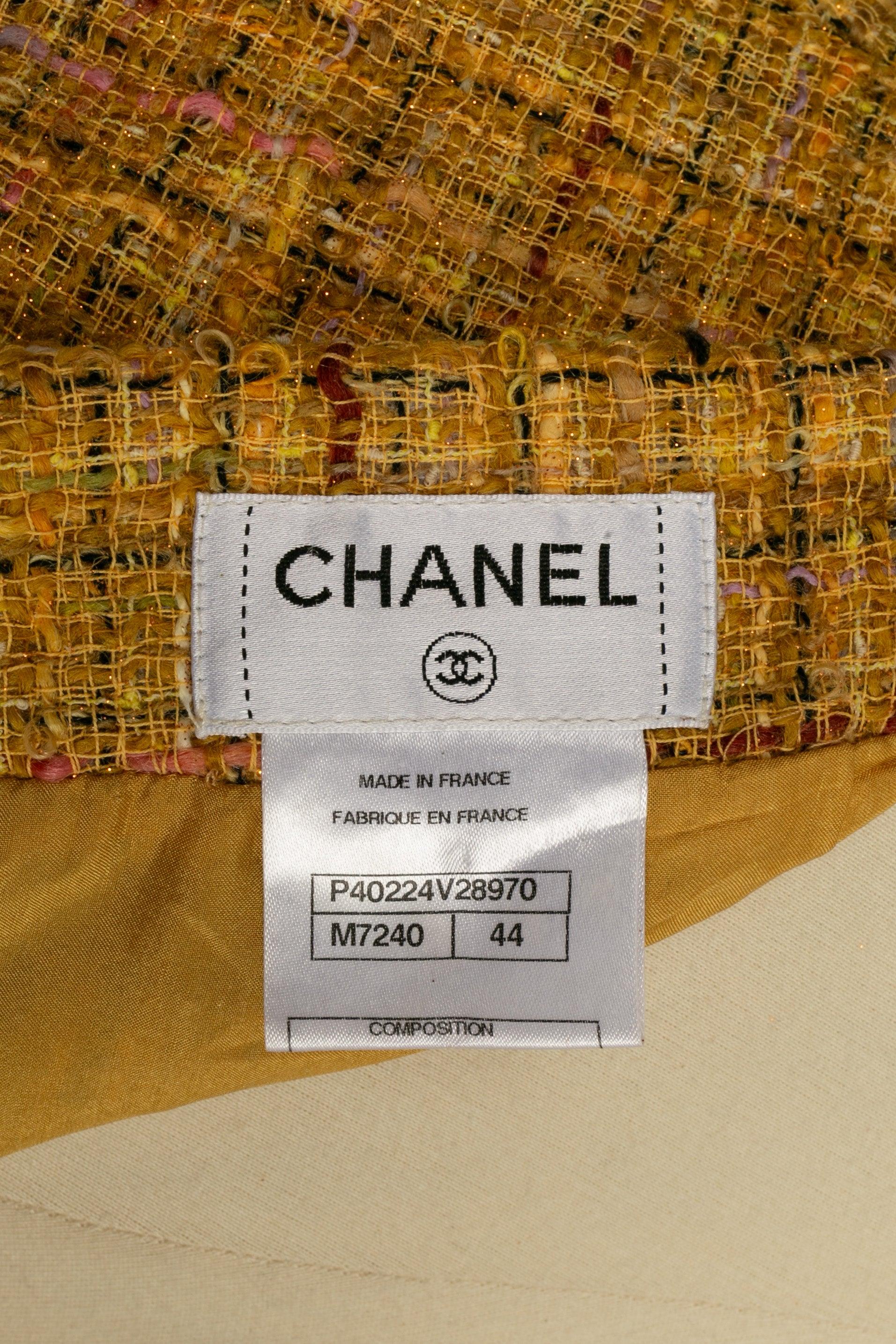 Chanel Set Composed of Long Transparent Ppen Jacket Sewn, 2011  For Sale 5