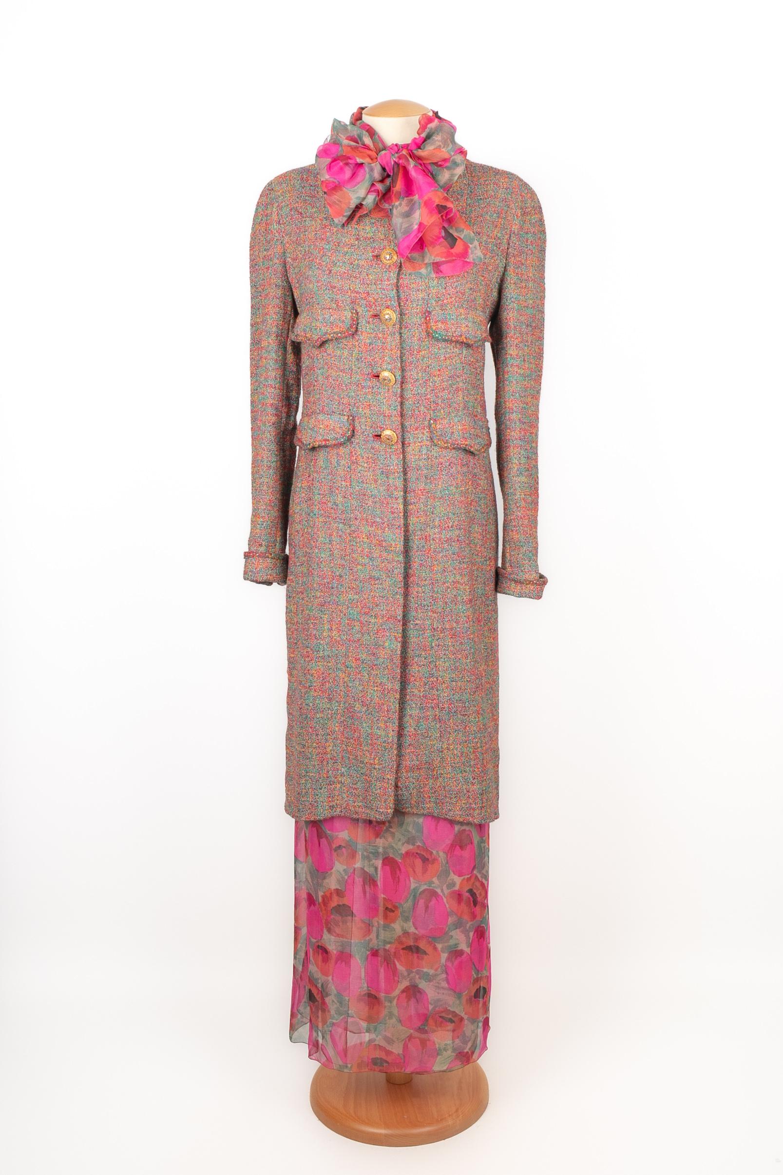 Brown Chanel set Haute Couture For Sale