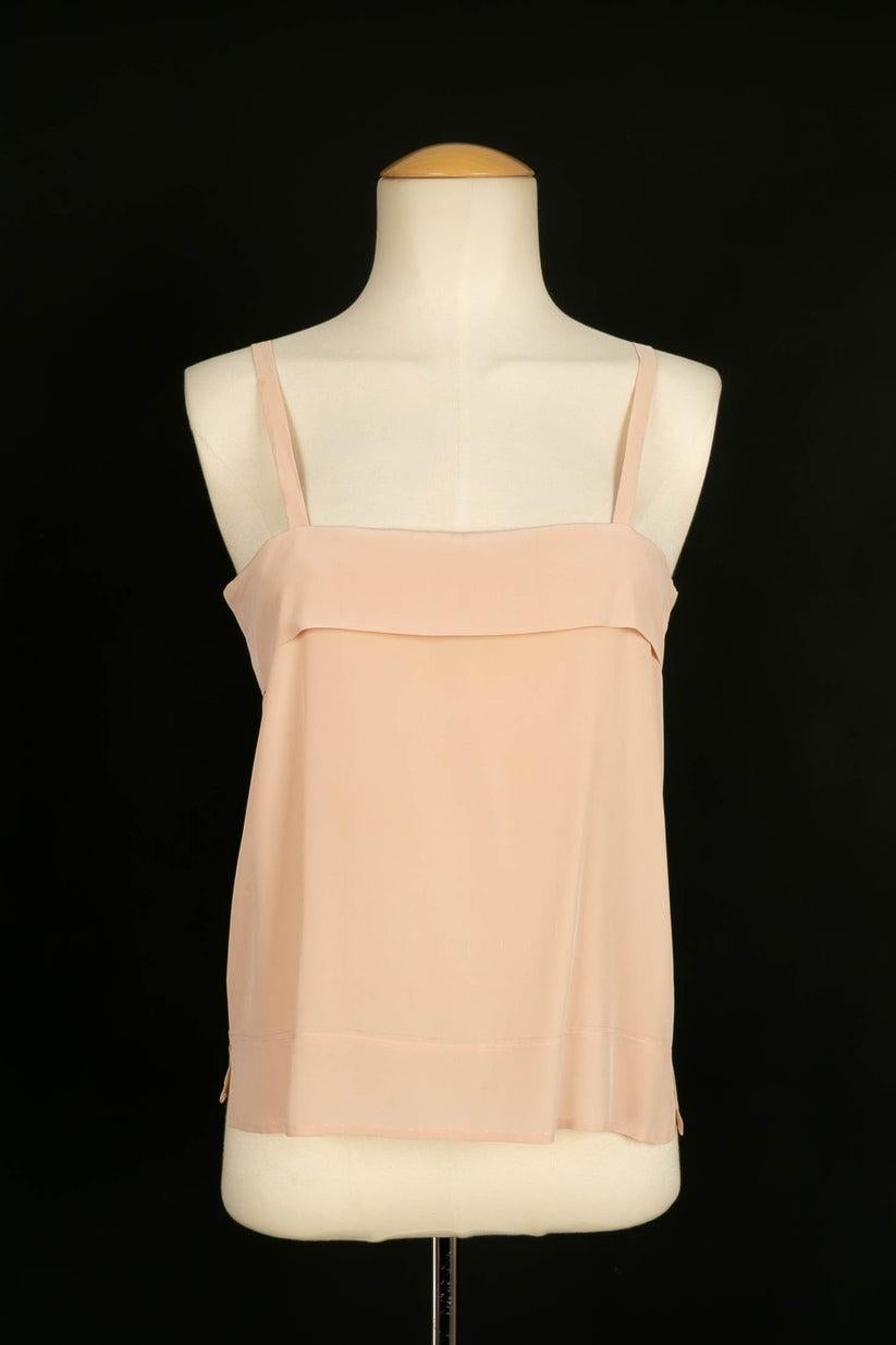 Chanel Set Top, Skirt and Pale Pink Silk Vest 6