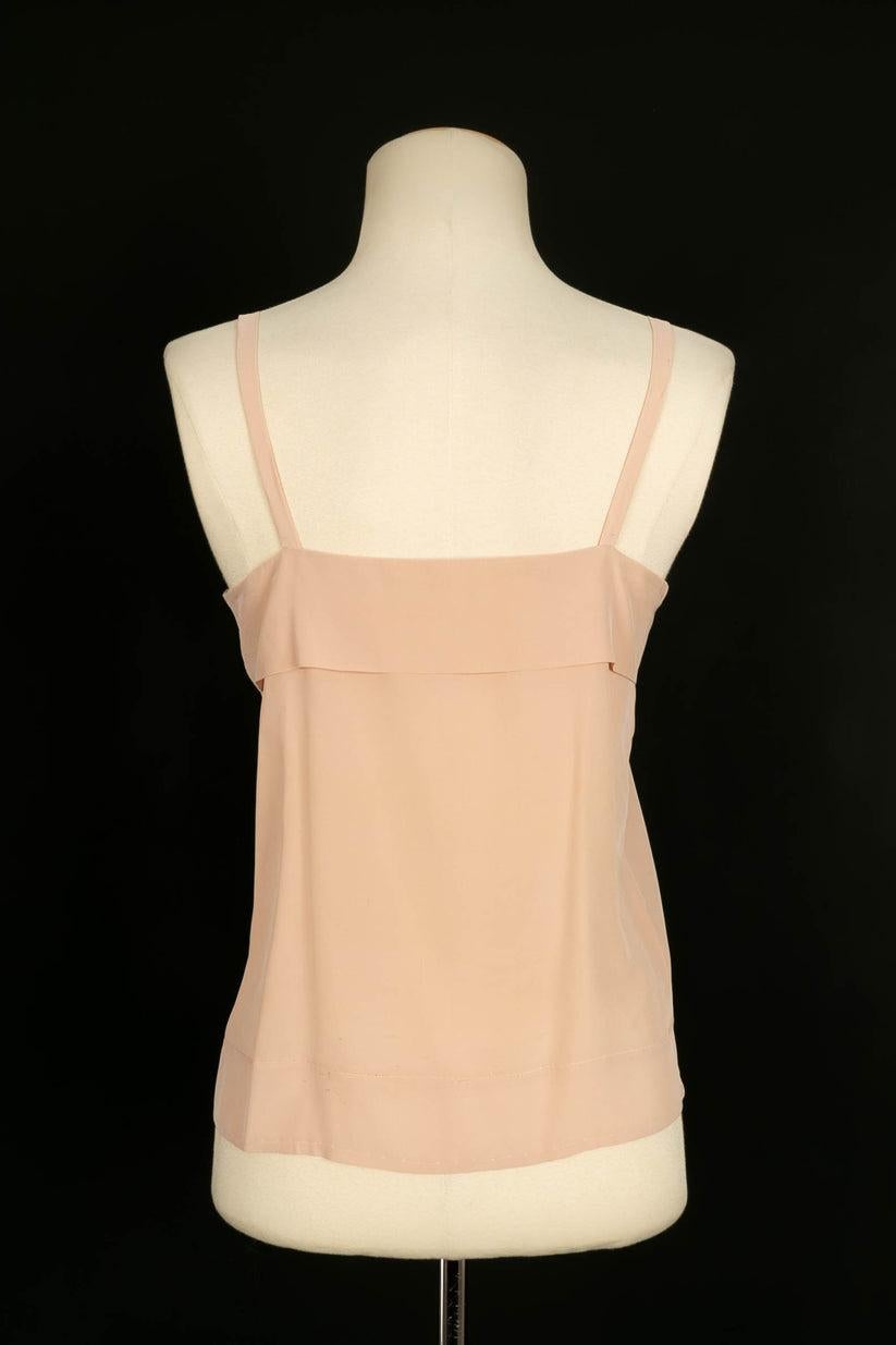 Chanel Set Top, Skirt and Pale Pink Silk Vest 7