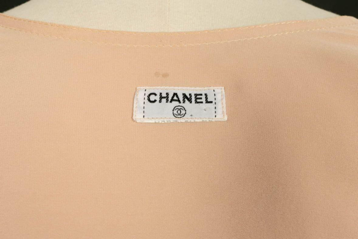 Chanel Set Top, Skirt and Pale Pink Silk Vest 10