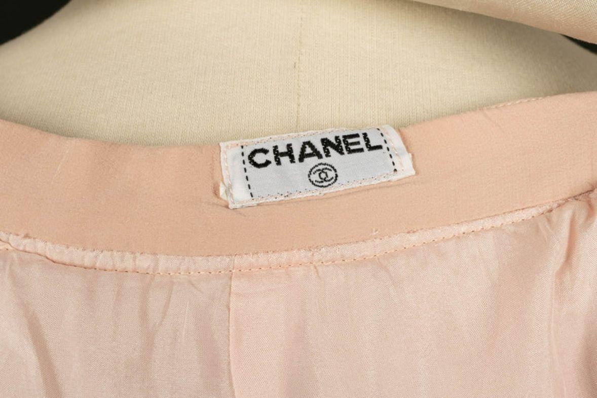 Chanel Set Top, Skirt and Pale Pink Silk Vest 11