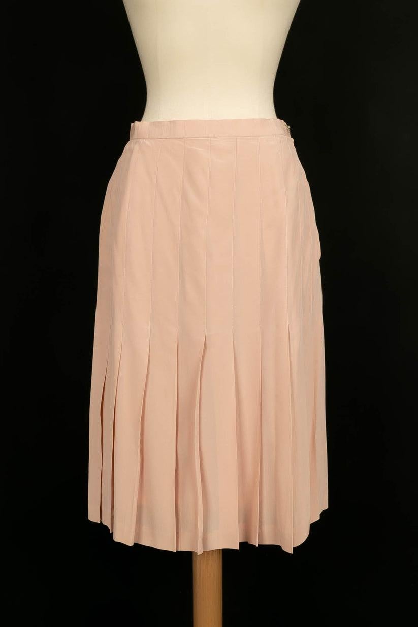 Chanel Set Top, Skirt and Pale Pink Silk Vest 2