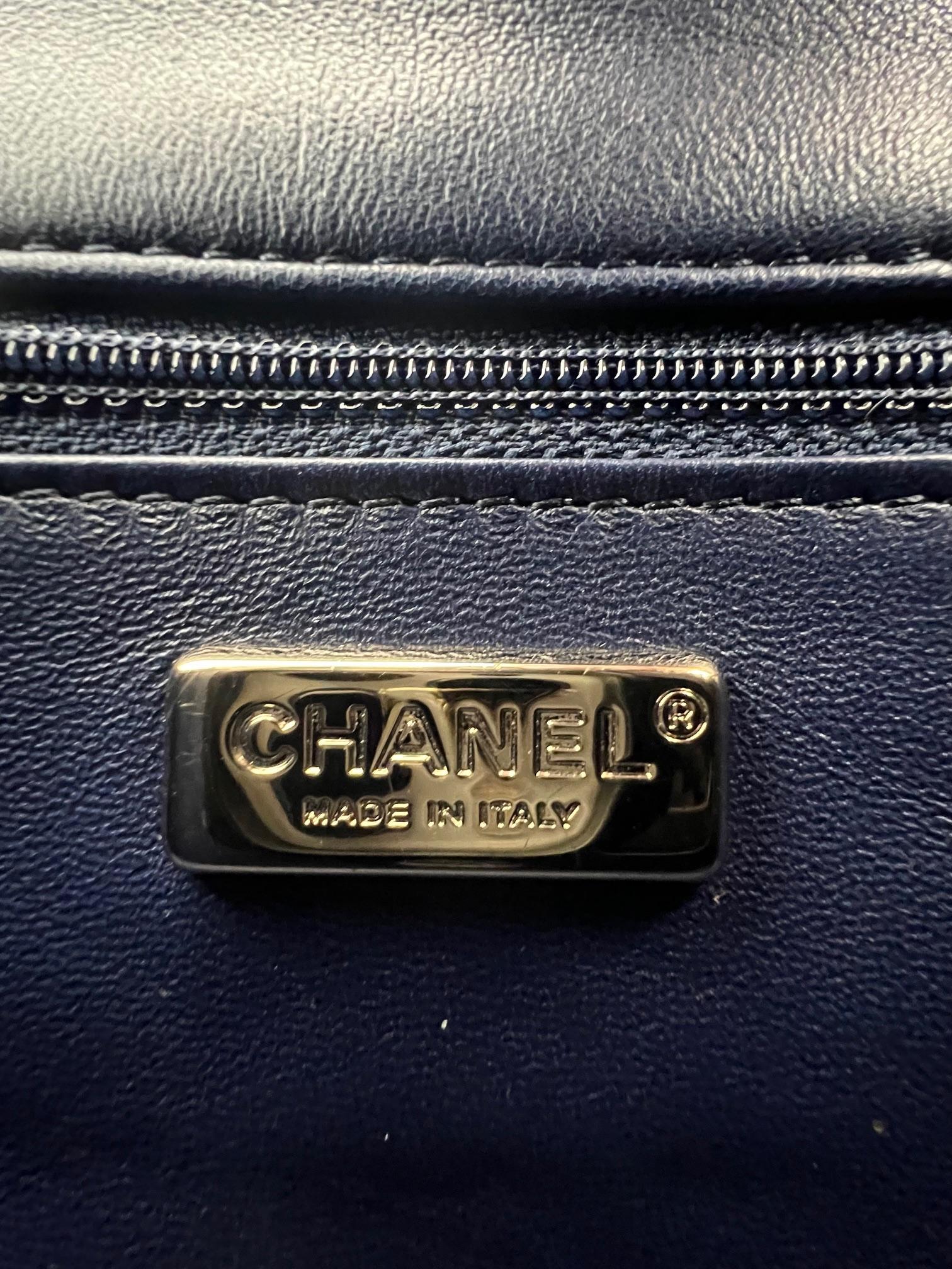 Chanel Shaded Sequins Mini Flap Green, Blue, Black Shoulder Bag For Sale 5