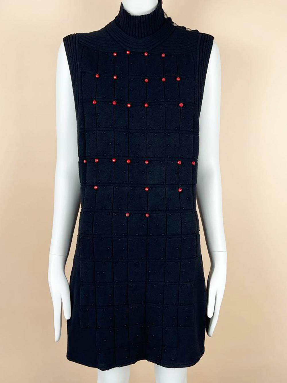 Chanel Shanghai CC Buttons Little Black Dress In Excellent Condition In Dubai, AE