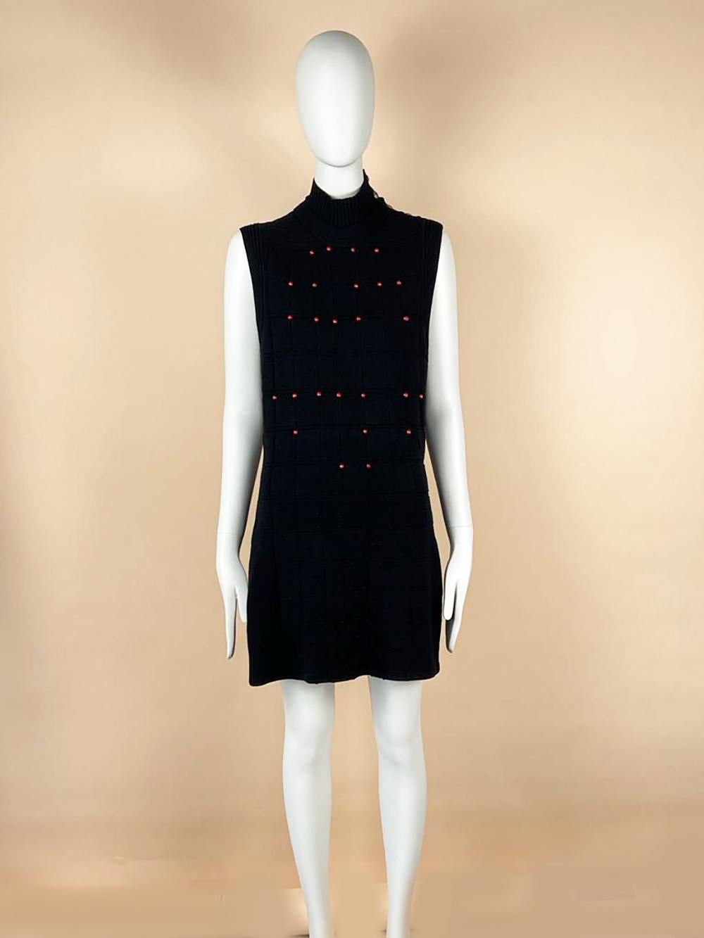 Chanel Shanghai CC Buttons Little Black Dress For Sale 4