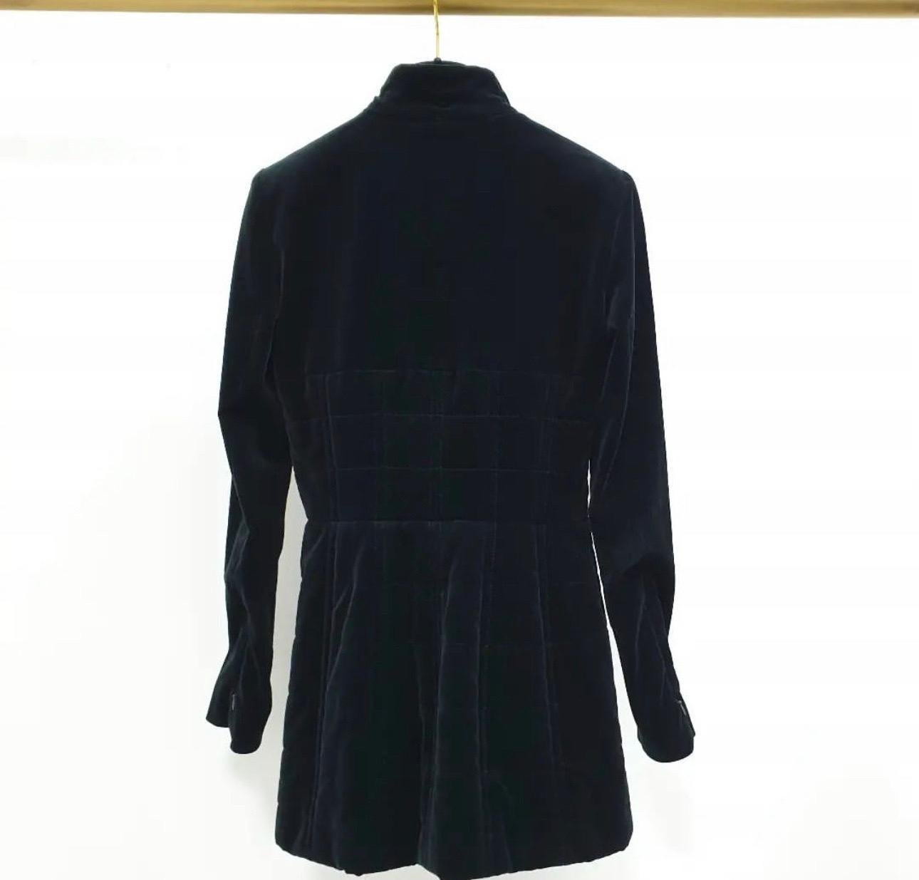 Chanel Shanghai Velvet Dress Jacket Coat In Good Condition In Krakow, PL