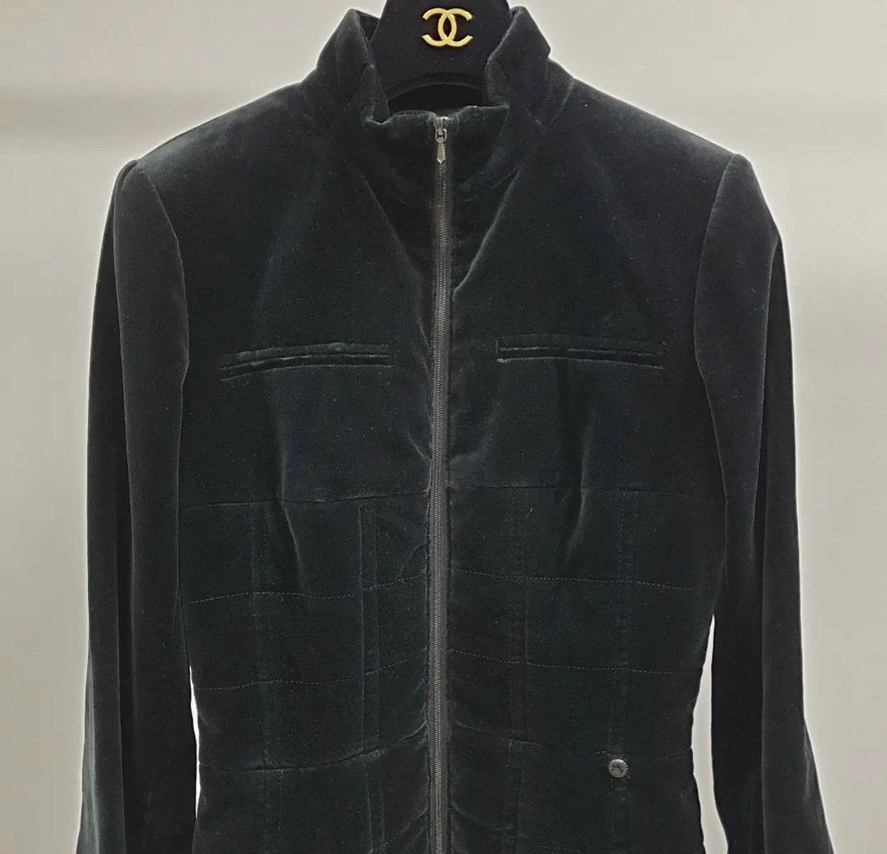 Chanel Shanghai Velvet Dress Jacket Coat 1