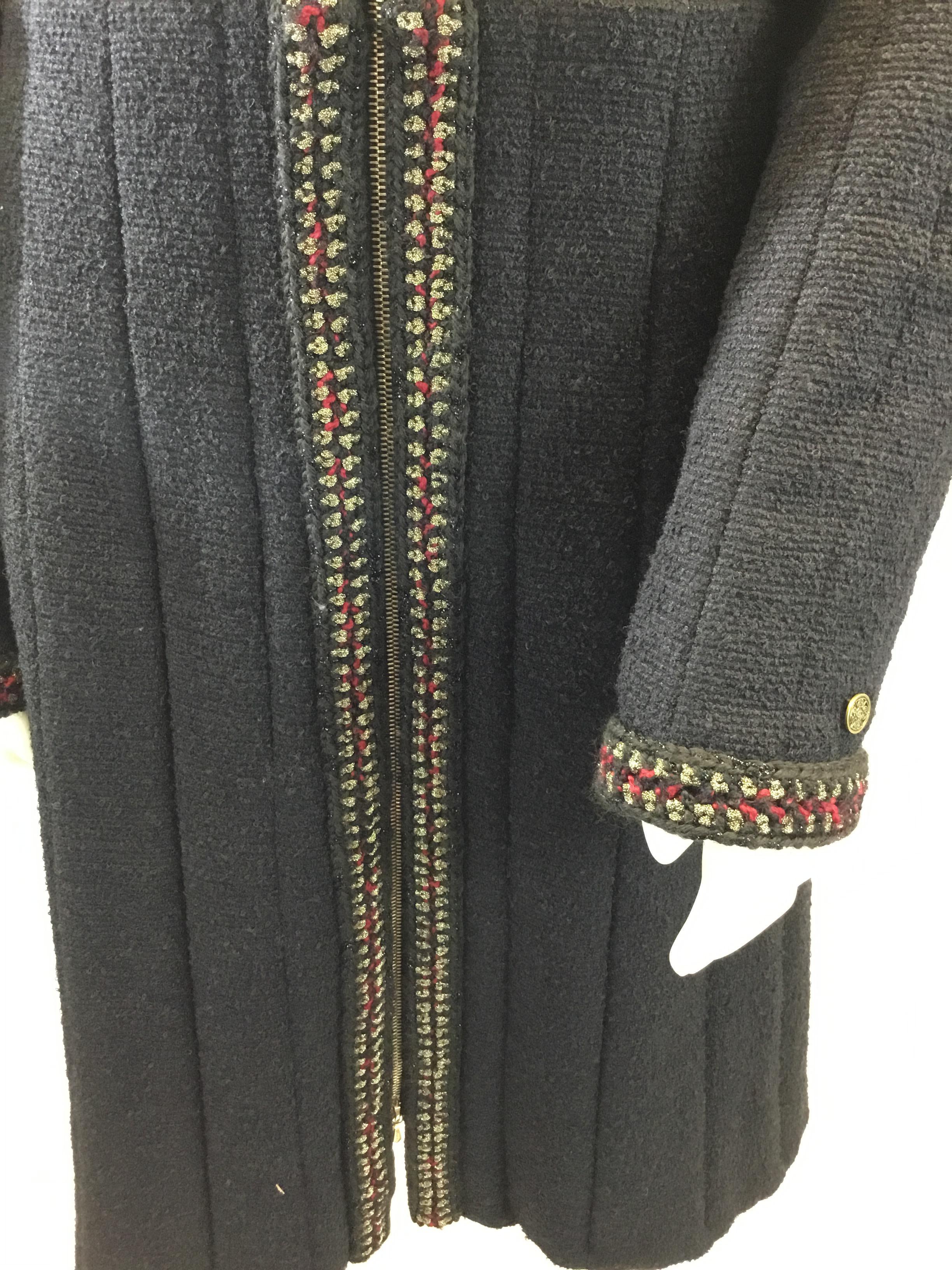 Chanel 'Shanghai' Wool Coat For Sale 1