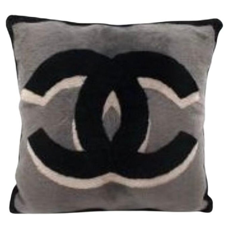 Chanel Shearling and Cashmere Pillow For Sale at 1stDibs | chanel pillow