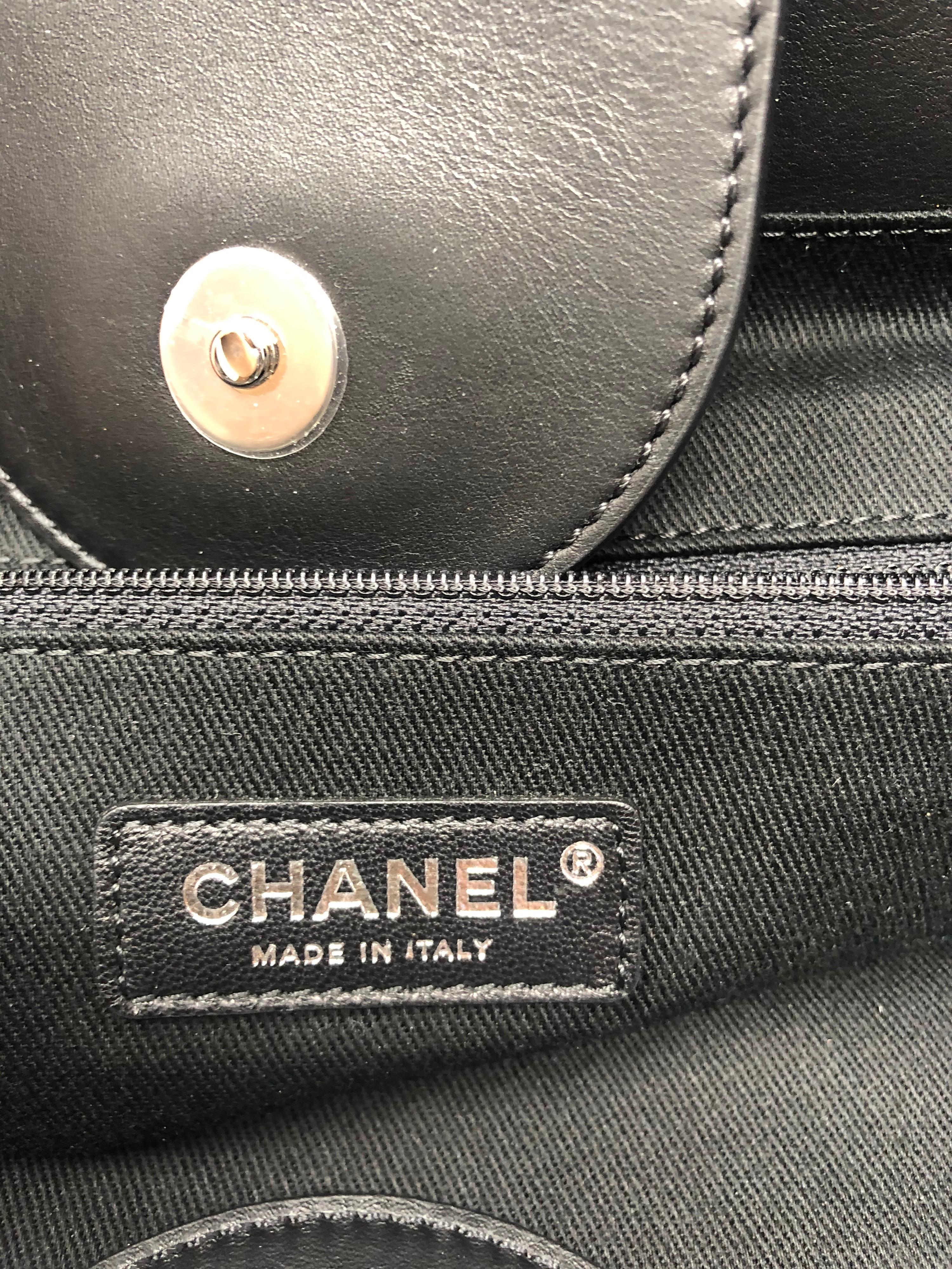 Chanel Shearling Deauville X Large Tote Bag  7