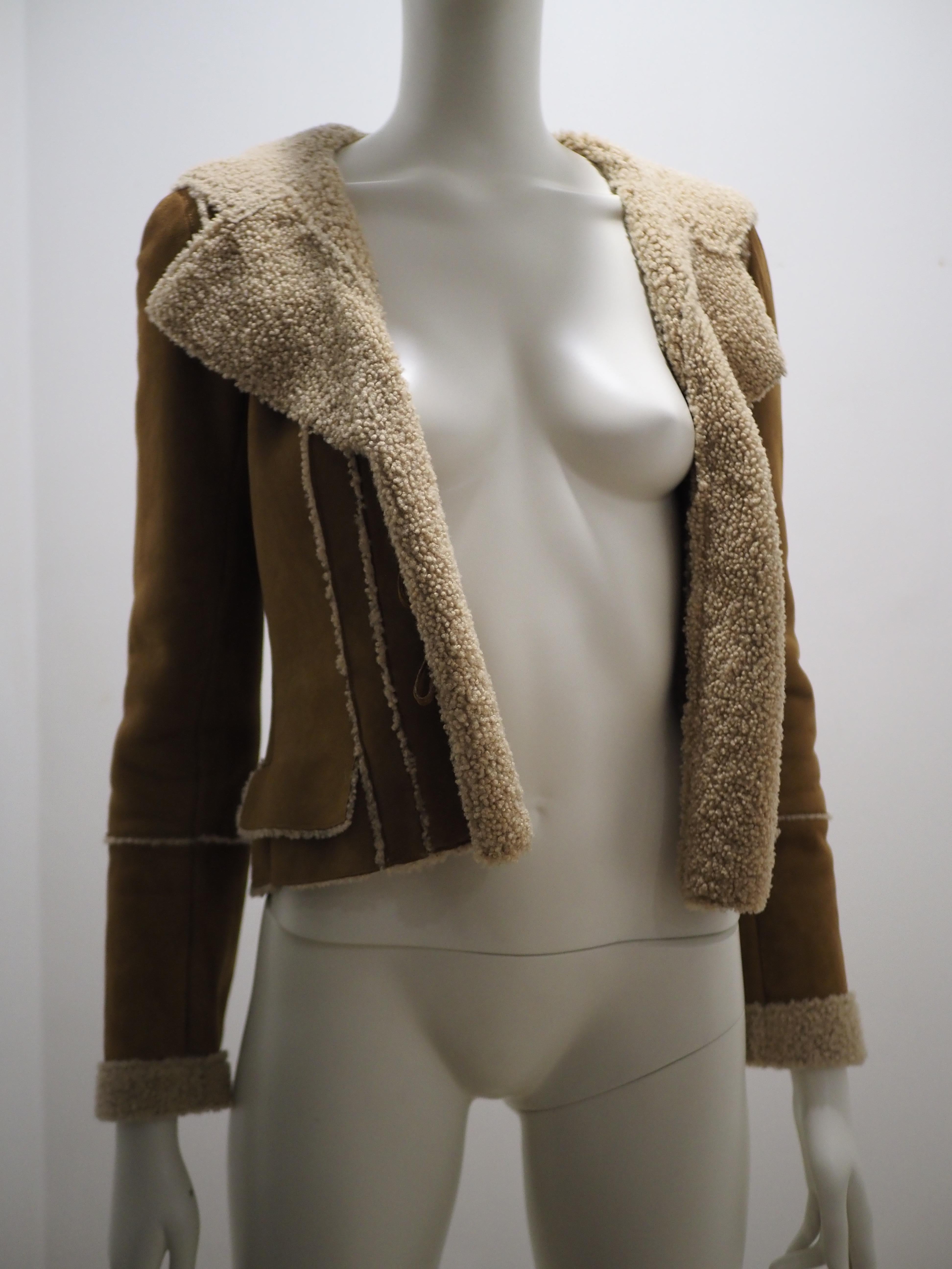 Chanel sheepskin jacket
totally made in France in Size FR 38