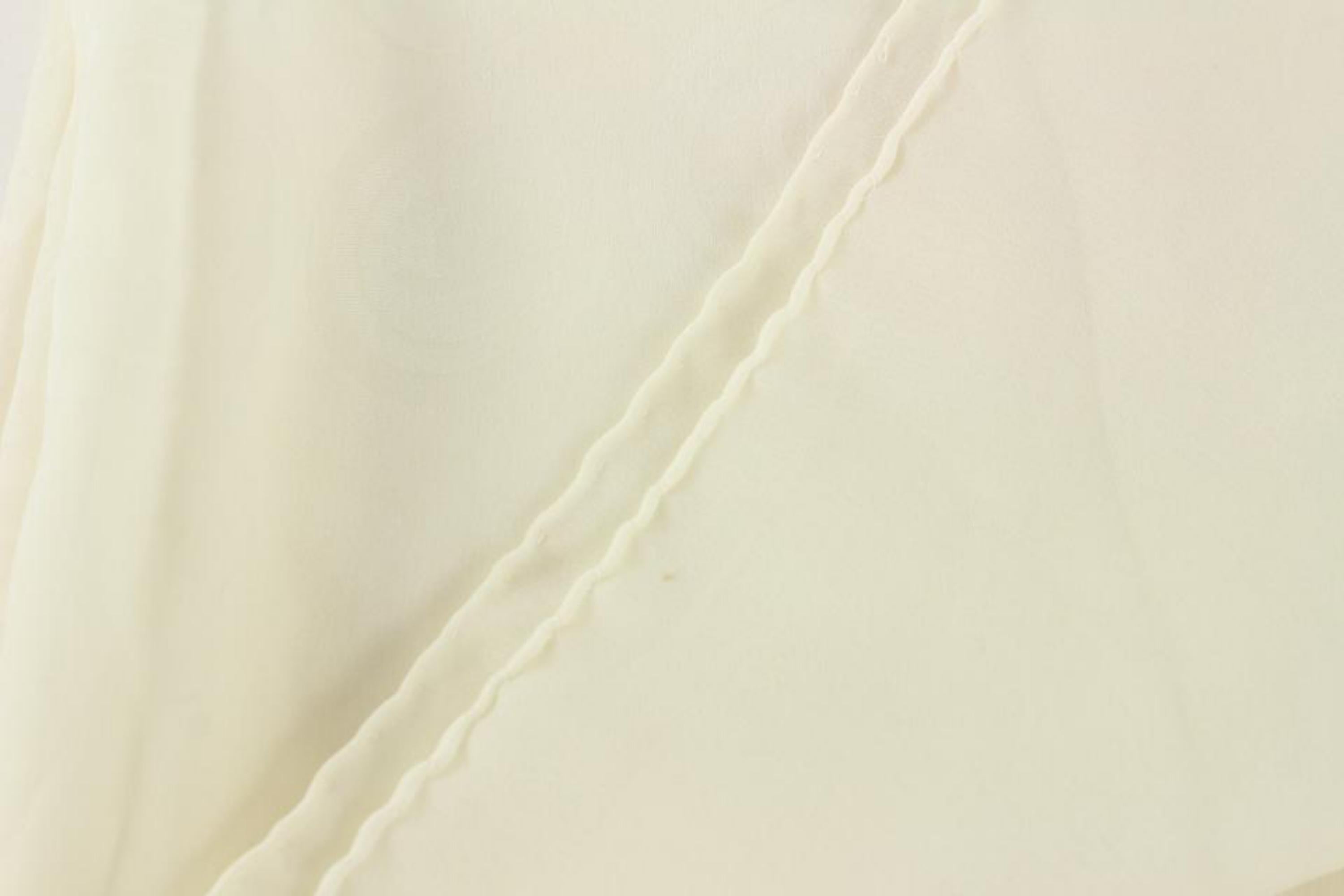 Chanel Sheer Large Ivory CC All Over Silk Stole Scarf Wrap 1018c11 5